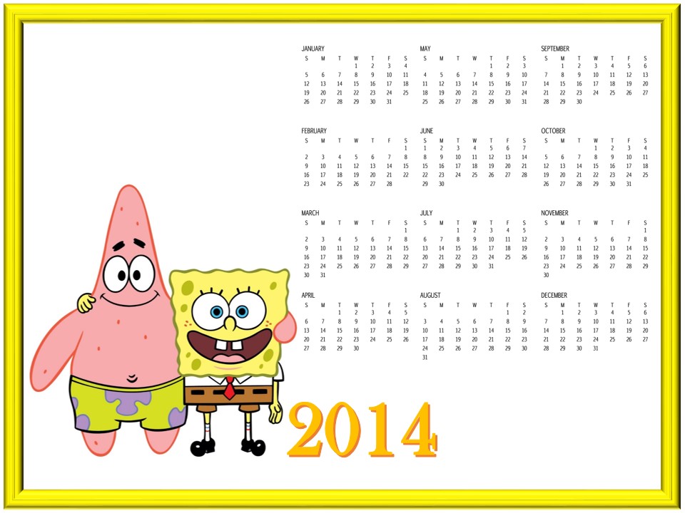 Spongebob Calendars Creative Calendars