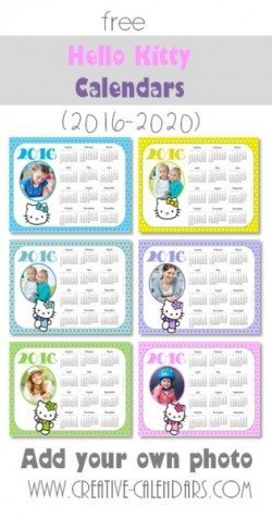 photo calendar 2017 with Hello Kitty
