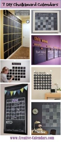 Feature Wall Friday: Chalkboard Calendar Feature Wall - Makely