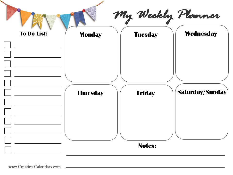 Weekly Planner Small Printables Free Printable Templates