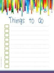 one thing list plan do before