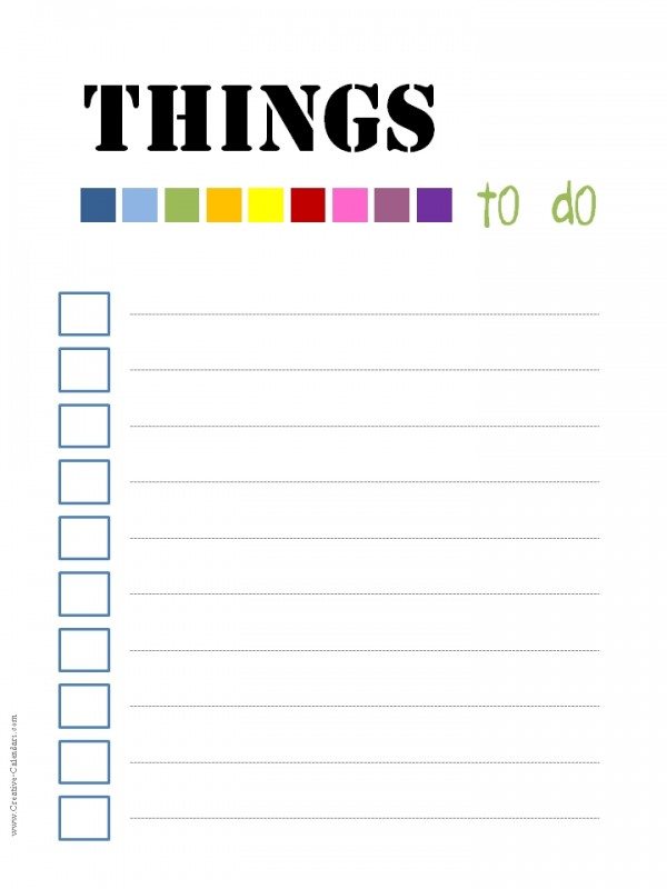 To Do List Template