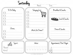 Satuday planner